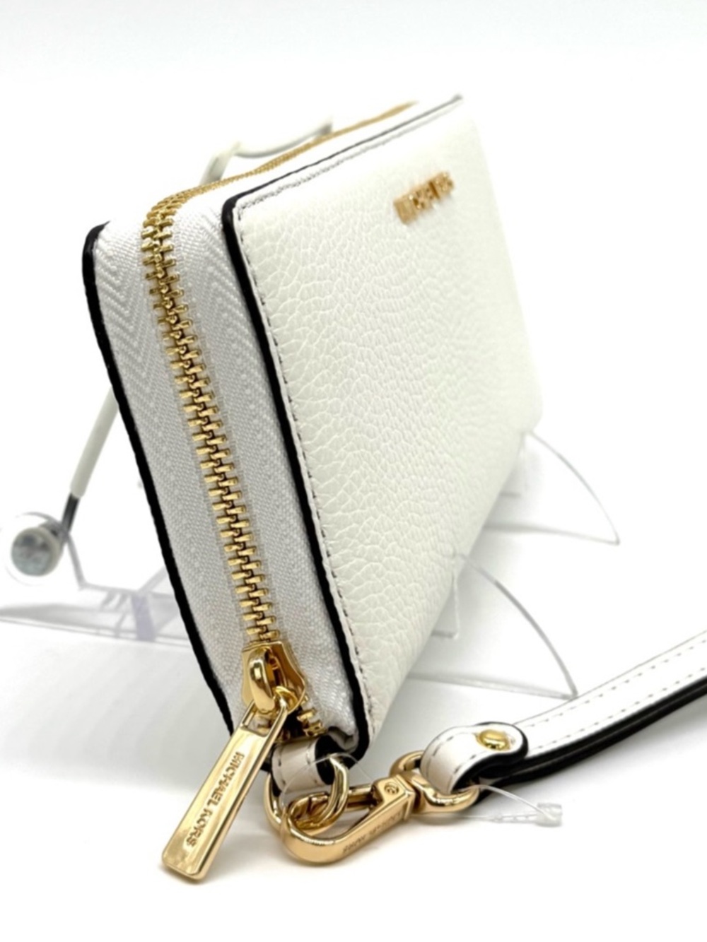 Michael Kors Large Continental Wallet Optic White - Picture 2 of 6